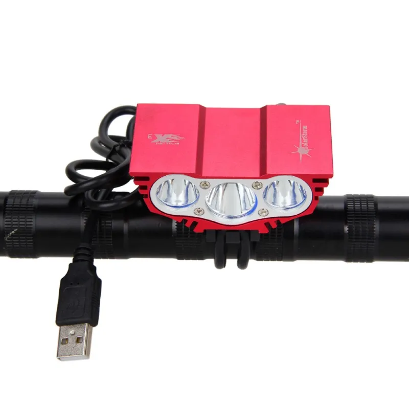 USB велосипедный светодиодный светильник s 10000лм светодиодный велосипедный фонарь 3XT6 XM-L светодиодный велосипедный светильник с аккумулятором 6400 мАч+ зарядным устройством