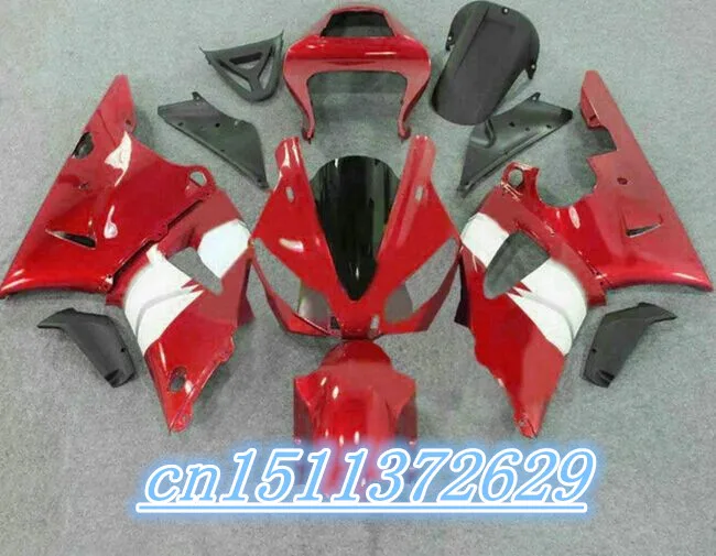 

ABS Fairing for 2000 2001 YZF R1 YZF-R1 2000-2001 YZF1000 YZFR1 00 01 red white black body kits