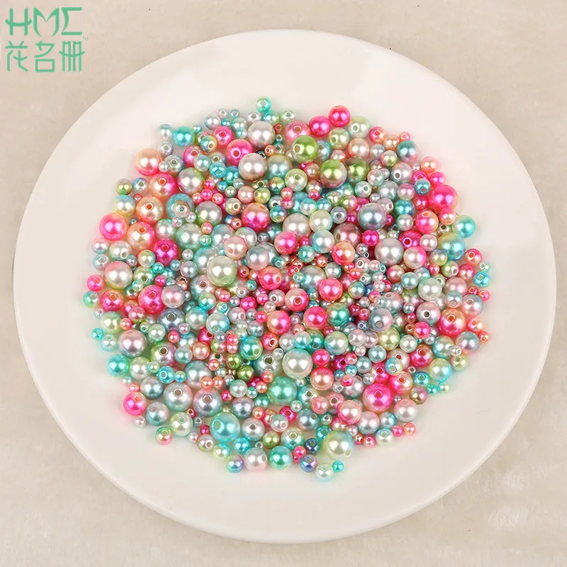 Бусины с имитацией жемчуга 4/6/8/10 мм 50 500 шт.|imitation pearl beads|pearl beadsspacer beads |