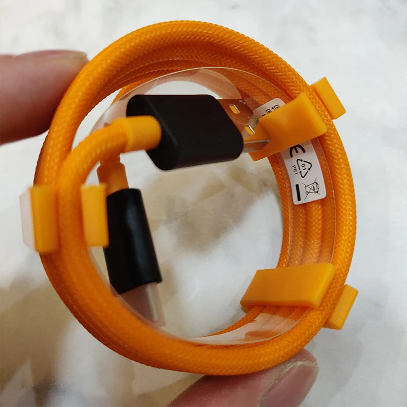 Нейлоновый кабель для Oneplus 6t 6 5t 5 3t 3 Mclaren USB Type C устройство быстрой зарядки шнур 1 м