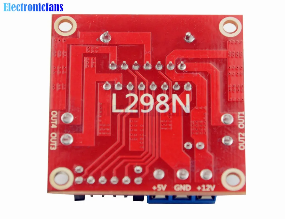 10 шт./лот двухканальный h мост плата драйвера двигателя L298N DC шаговый двигатель