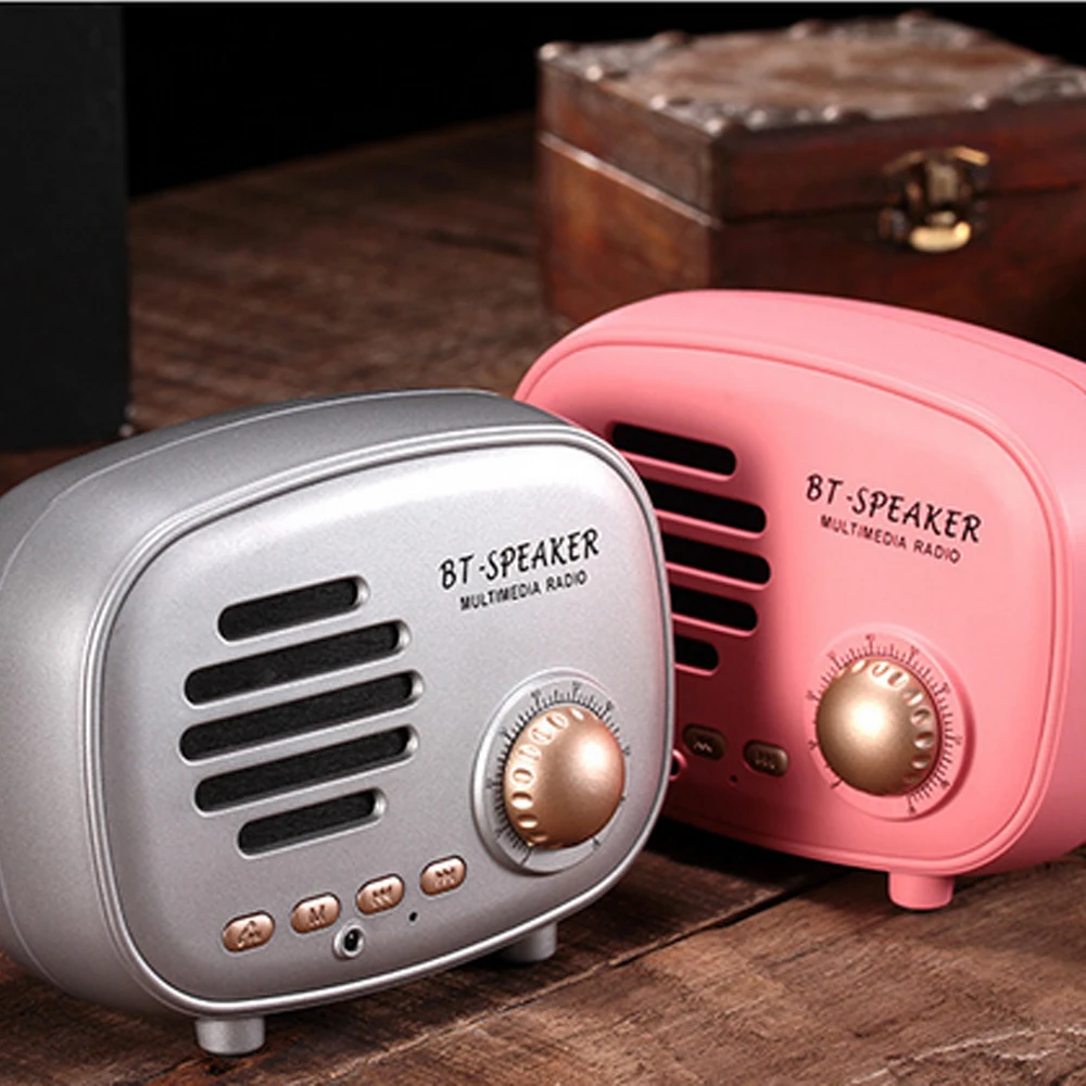 JINSERTA беспроводной Bluetooth динамик Ретро громкий динамик s с fm-радио TF карта/U диск слот Hands-free для iPhone смартфонов