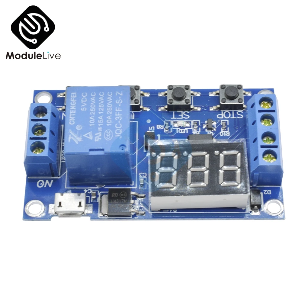 Цифровой светодиодный дисплей с микро USB 5 В|switch relay module|switch relaycycle timer |