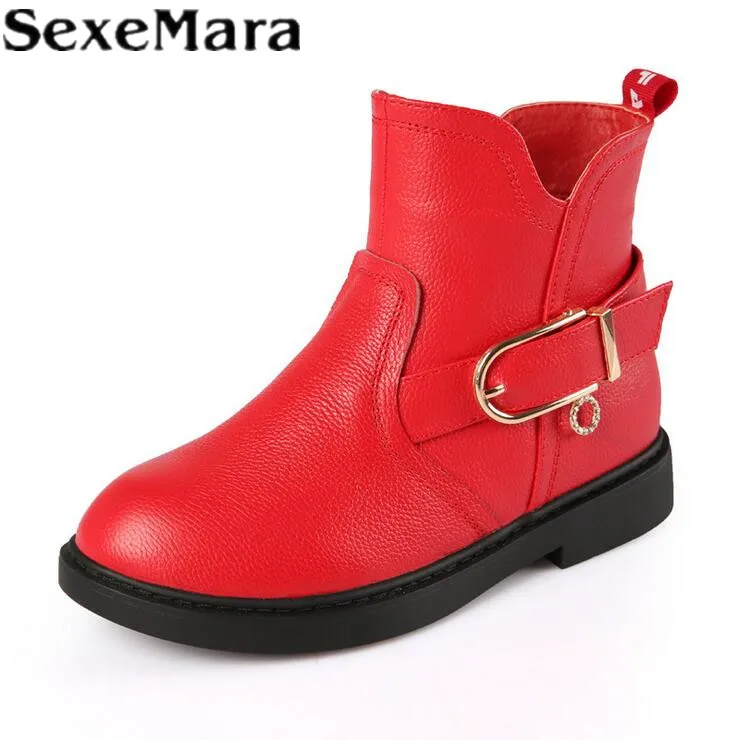 SexeMara shoes 2017 new autumn and winter children's snow boots girls warm child | Детская одежда и обувь