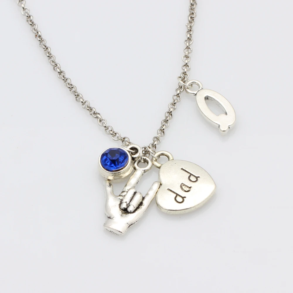 Винтажное ожерелье с подвеской СемьЯ и надписью I LOVE YOU Gesture подарок на день