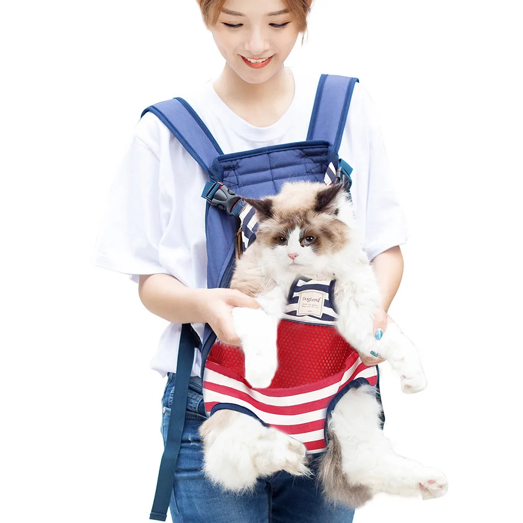 Outdoor Pet Dog Carrier Bag Pet Dog Front Bag Out Travel Double Shoulder Portable Travel Backpack Dogs Cat Accessories Sling Bag