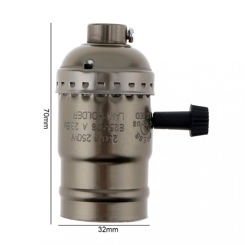 250W 110V 250V E27 в 28.BV лампы светильник гнездо бронза Цвет Edison Винтаж подвесной стиле