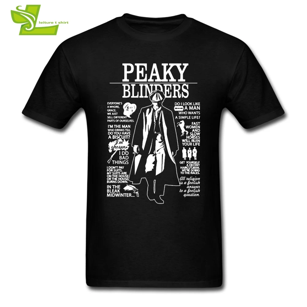 Чехлы для телефона с принтами &quotострые козырьки футболка Для мужчин летняя