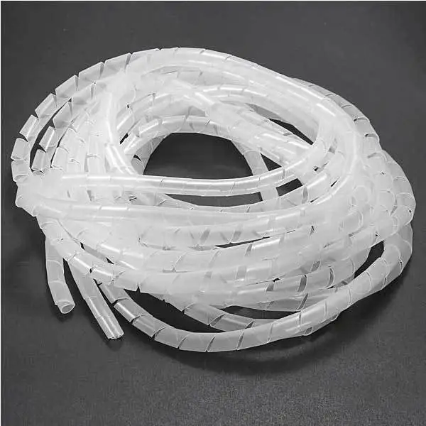 Clarkviller 2M Spiral Wire Wrap Tube Manage Cord for PC Computer Home Cable 6-60MM |