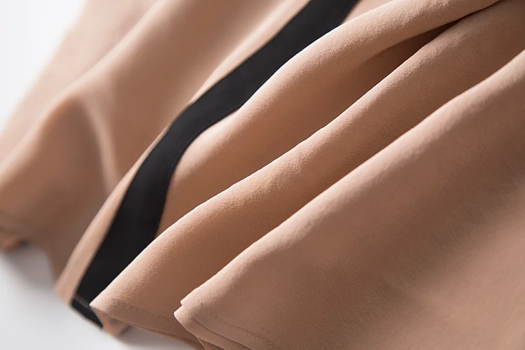 new 19 momme silk dress trimmed stitching