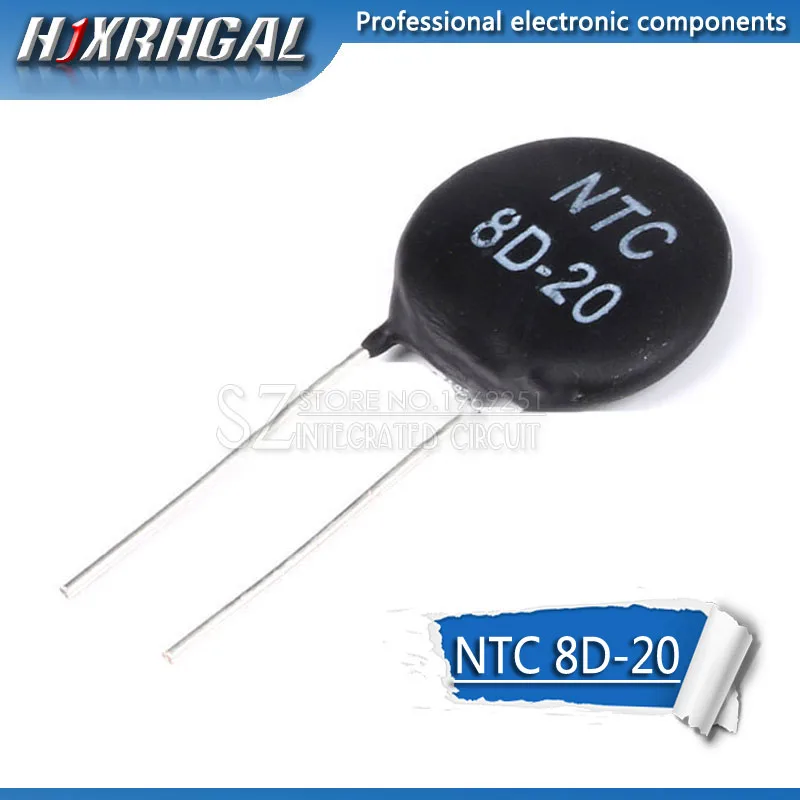 

5 шт. терморезистор NTC 8D-20, терморезистор hjxrhgal
