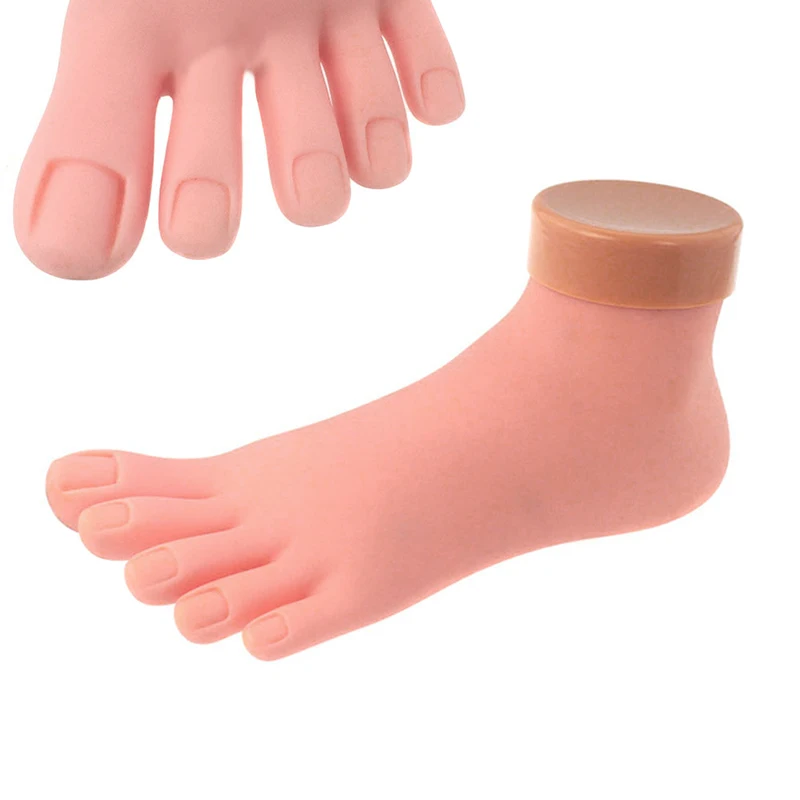Силиконовый мягкий ножной дисплей модель для нейл-арта профессиональная