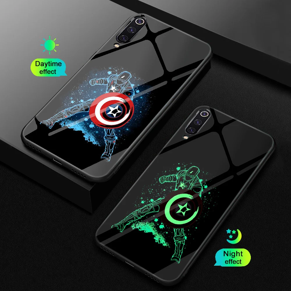 WM03779 Ciciber Марвел Железный человек для Xiaomi mi 9 8 A2 6X9 T mi X 2 2S PocoPhone F1 стеклянные чехлы для телефонов для Red mi Note 7 8 6 Pro Plus - Цвет: WM03779