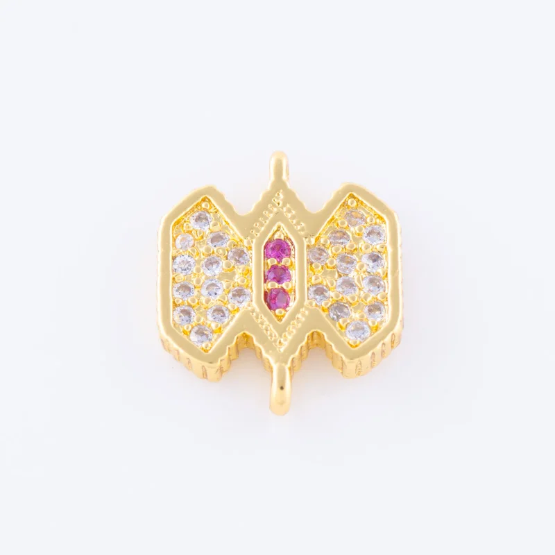 Бусины для браслета с микрозакрепкой из циркона|charm connectors|connectors for braceletsjewelry findings |