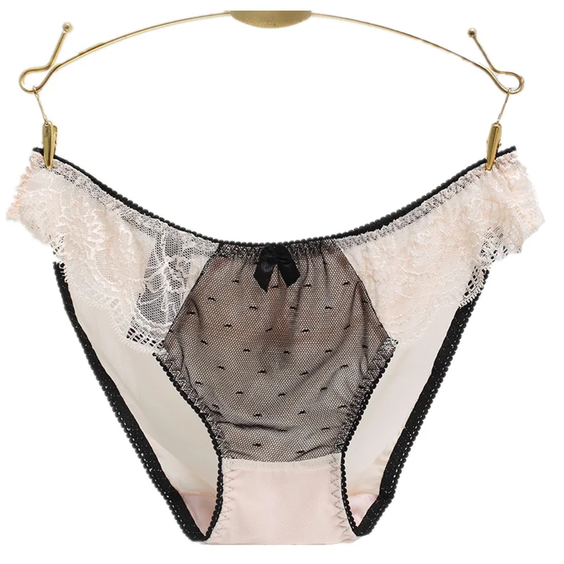 

Women cotton underwear seamless briefs sexy women's Panties full transparent lace seamless plus size women underwear panty M-3XL