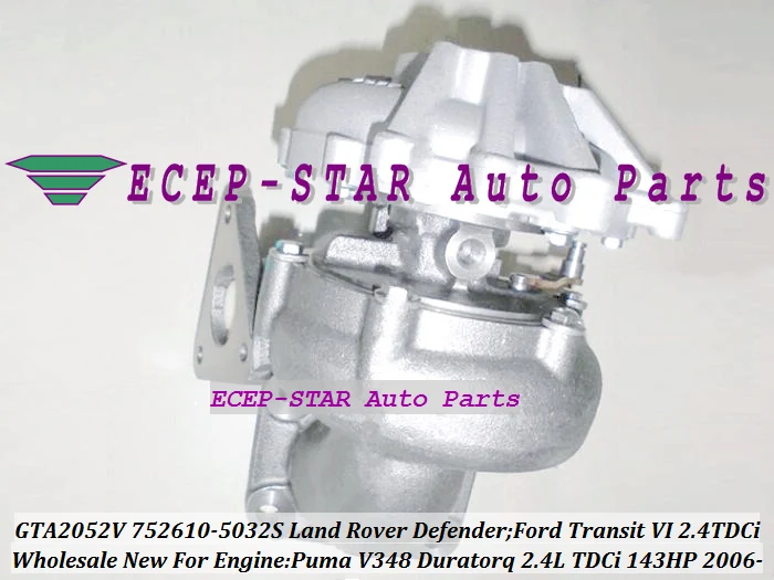 GTA2052V 752610 5025S 5009S 5010S YC1Q6K682DA Turbo для Land Rover Defender Ford Tourneo Transit VI 2006 Puma 2.4L TDCi|turbo manifold|turbo