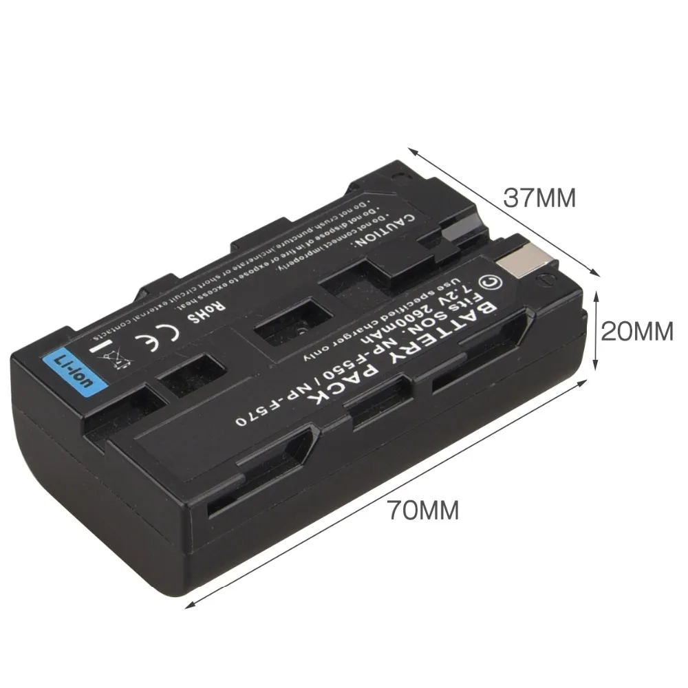 1 шт. 7.2в 2600 мАч NP F550 F570 батарея для цифровой камеры Sony NPF550 NPF570 батарея|np f570|f570