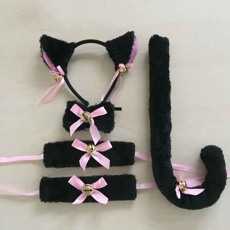 Лолита платье горничной аксессуары к костюму для Косплей кошачьи уши