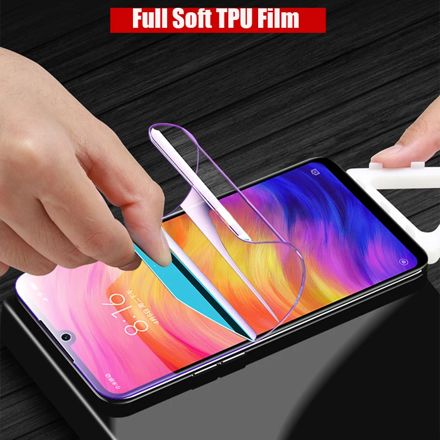 2 шт Передняя Задняя пленка из мягкого ТПУ для Xiaomi Redmi Note 7 11D изогнутая Защитная