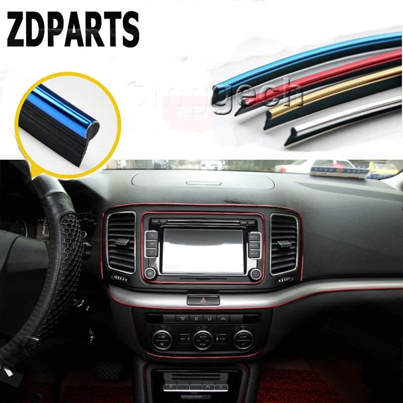 ZDPARTS 5 м Стайлинг автомобиля полоса для украшения интерьера для Suzuki Grand Vitara Swift SX4 Mitsubishi ASX Audi A 4 Fiat 500