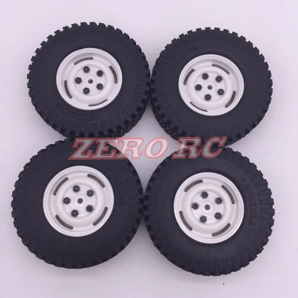 4 шт. RC Rock Crawler 1 9 &quot100 мм шина и пластиковое колесо для Tamiya RC4WD D90 D110 AXIAL SCX10 CC01 TF2|plastic