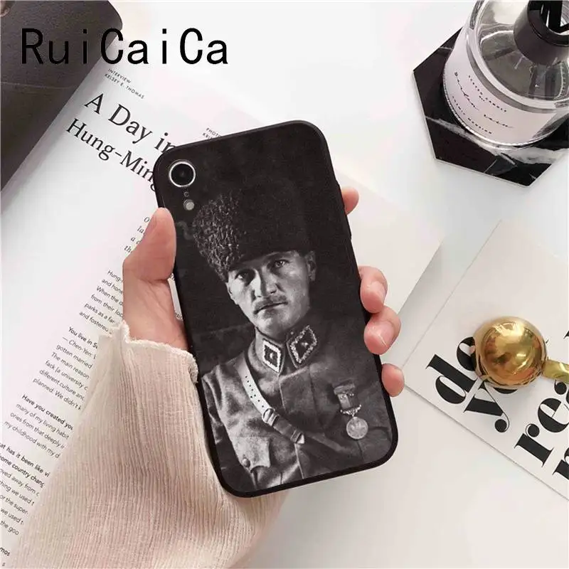 Ruicaica Турция Mustafa kemale Ataturk Мягкий Силиконовый ТПУ чехол для телефона iPhone 5 5Sx 6 7 plus 8