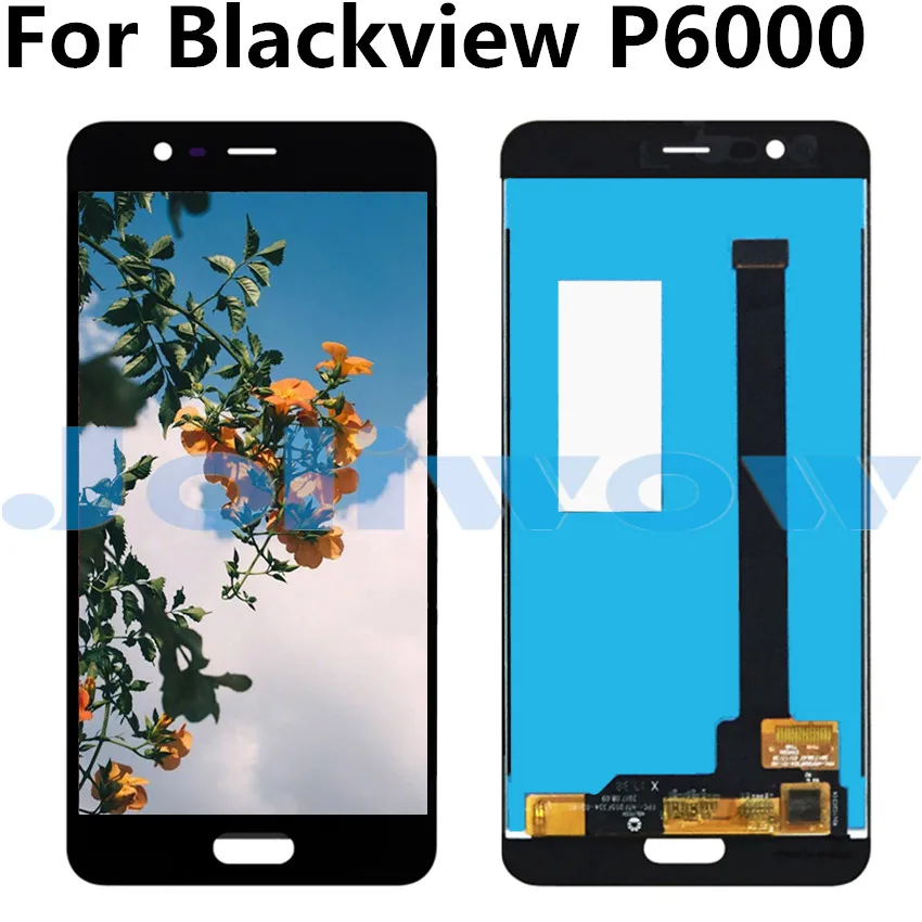 Для Blackview P6000 ЖК-дисплей + кодирующий преобразователь сенсорного экрана в сборе