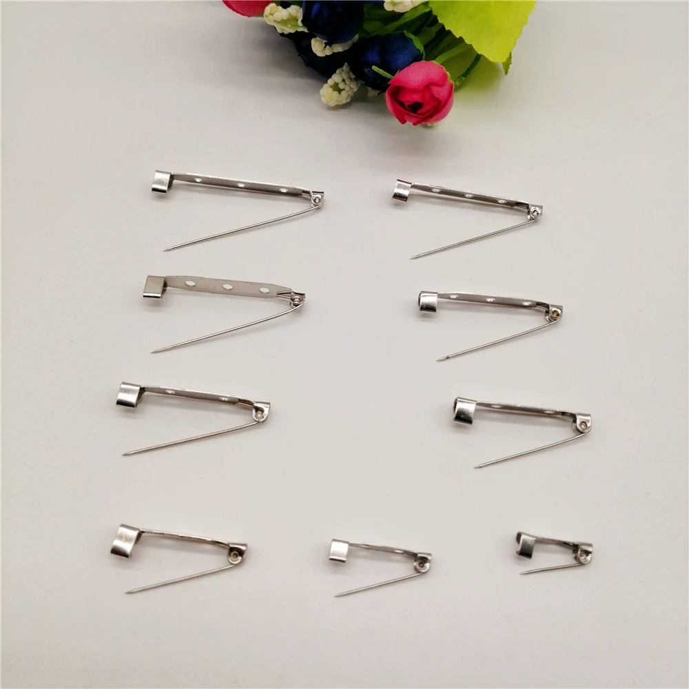 20-100pcs DIY Jewelry Findings Brooch Base Back Bar Badge Holder Safe Lock Brooch Pins For Jewelry Making Accessories Supplies images - 6