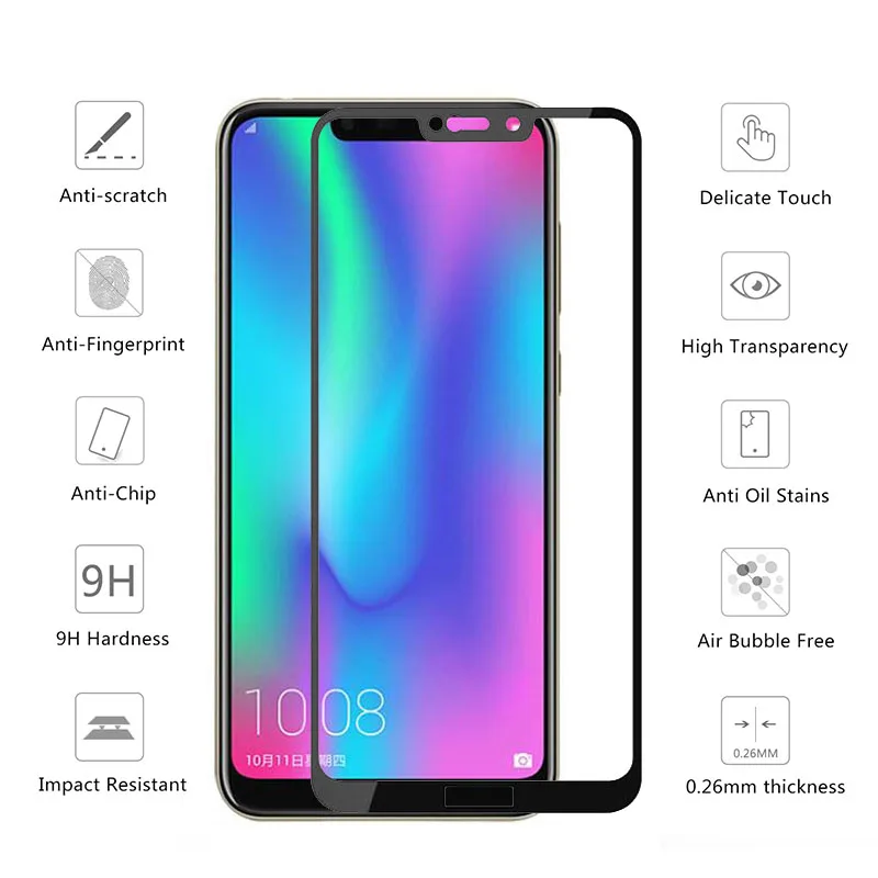 Защитное стекло Honor 8c 8 Lite закаленное стекло для huawei Hono Honor8 8 C C8 8lite Honor8c Защитная пленка для экрана