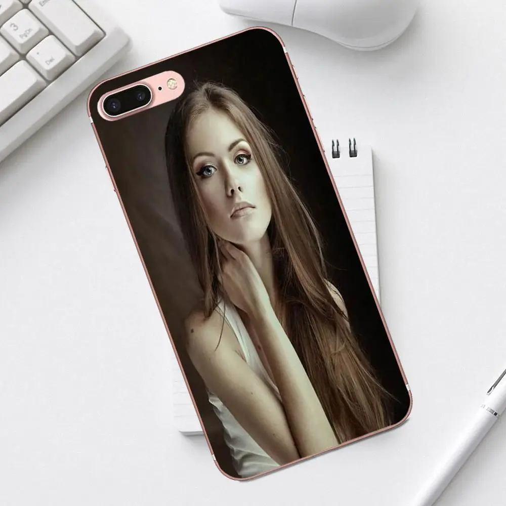 Qdowpz красивая девушка Мягкий ТПУ популярный горячий для iPhone X XS Max XR 4 4S 5 5C SE 6 6S 7 8 Plus