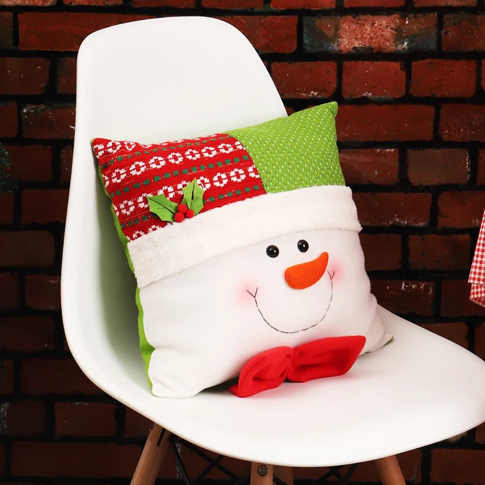 1 Pack Christmas Pillow Covers Merry Decorative Sofa Throw Case Cushion 13 X Inch Snowman | Дом и сад