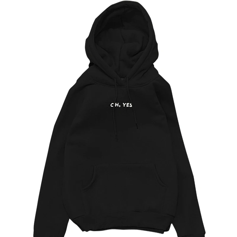 Недавно Мода 2017 г. осенне зимняя одежда с ворсом для Ах да письмо Harajuku пуловер