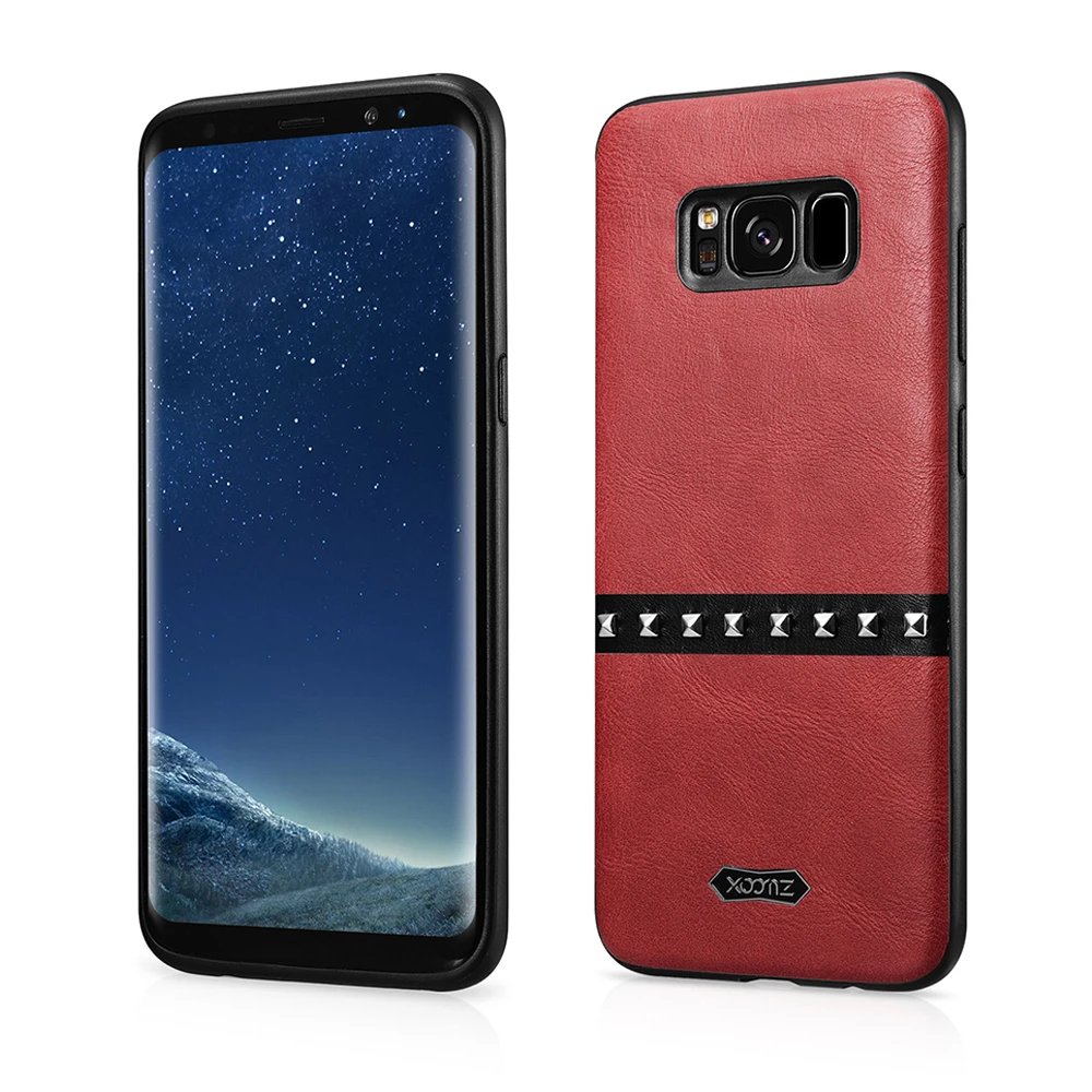 Чехол XOOMZ для Samsung S8 винтажный из искусственной кожи с заклепками чехол Galaxy