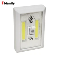 simple magnetic cob led switch wall night lights cordless lamp battery operated cabinet garage closet camping emergency light