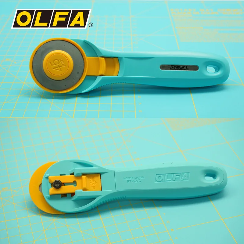 Импортный маленький нож OLFA для варочной панели изогнутый резки ткани водный