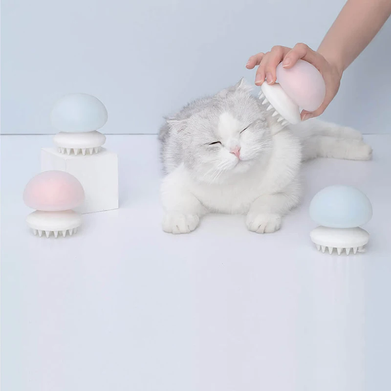 Xiaomi Mijia Furrytail Медузы Массажер для домашних животных расческа отрицательные ионы