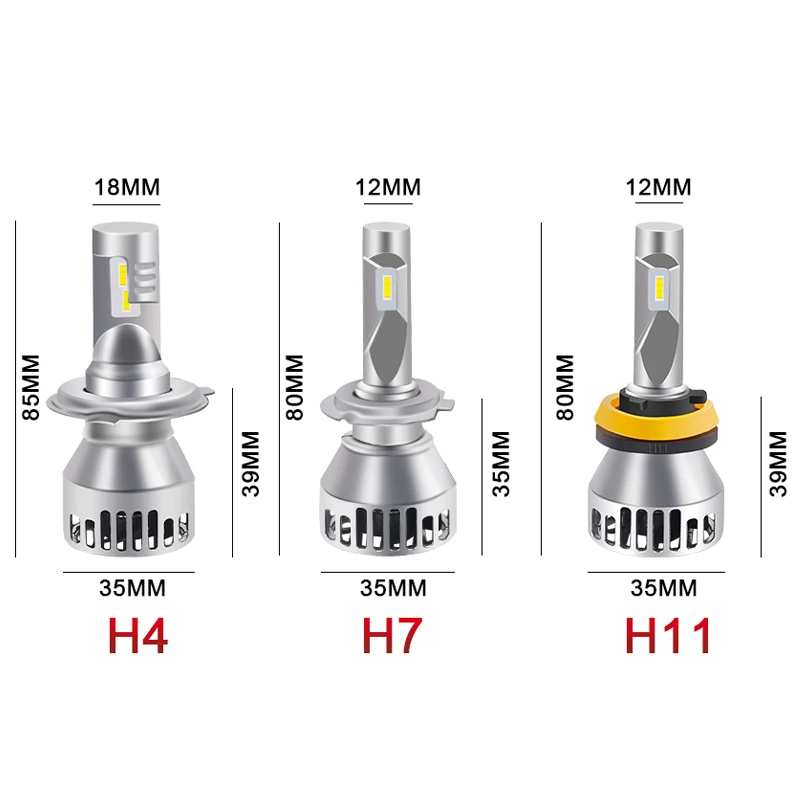 HLXG led h4 luz automovil turbo h7 60 Вт 10000LM H1 9005 hb3 9006 HB4 H11 лампочка 12 В лампа светильник