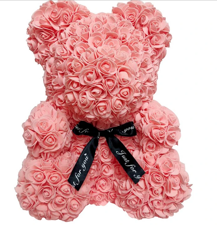 Pinkish 25cm Романтический День Святого Валентина плюшевый розовый плюшевый мишка рождественский свадебный подарок для девушки подарок на день рождения оптом Прямая поставка - Цвет: Pinkish 25cm