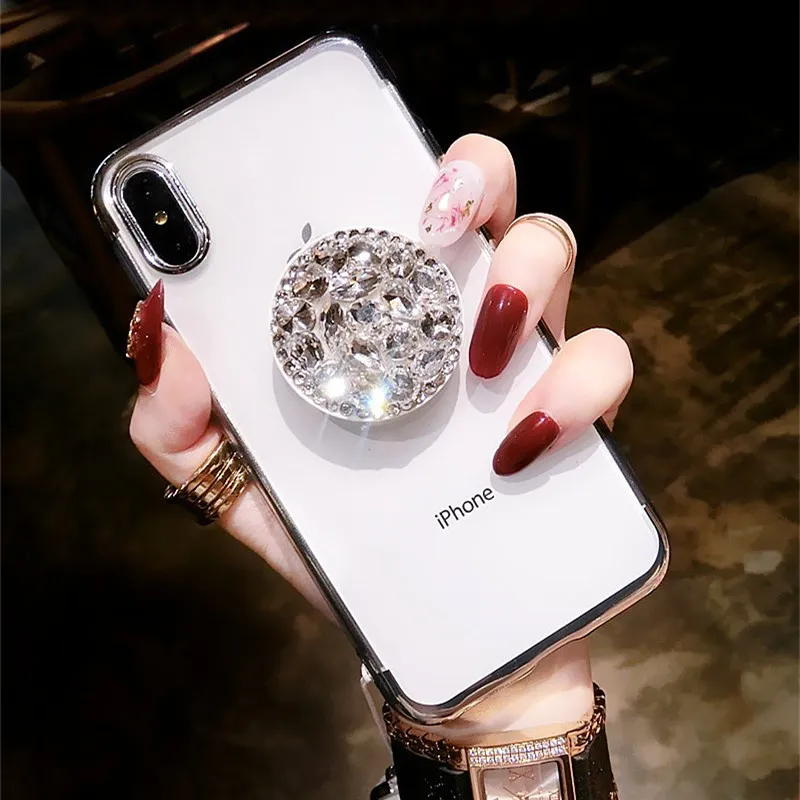 Роскошный мягкий чехол с 3D алмазным покрытием для iphone 11 Pro MAX 5 S 6 7 8 plus X XR XS |