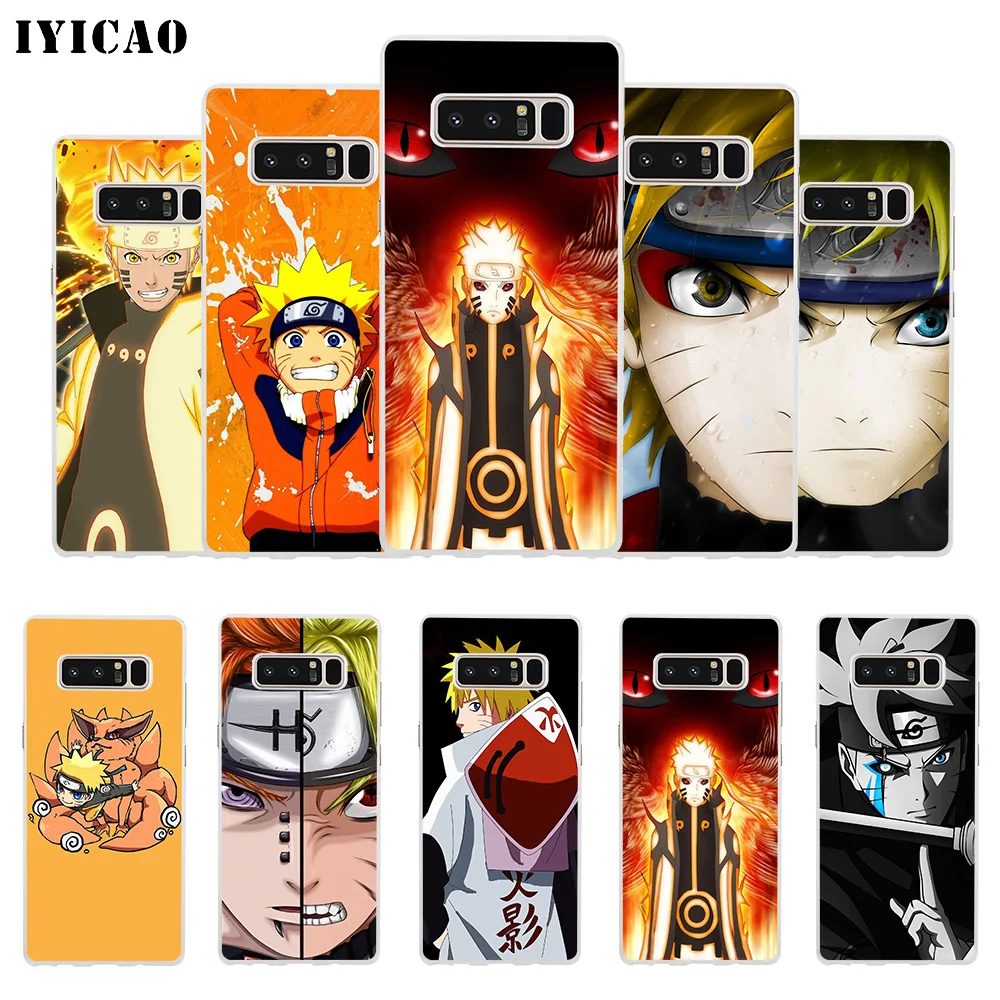 IYICAO Uzumaki Наруто Мягкий силиконовый чехол для телефона Samsung A5 A6 Plus A7 A8 A9 J3 J5 J7 Note 8 9 TPU