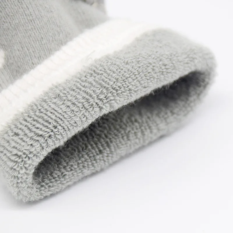 Baby Socks Autumn And Winter Wool Ring Thickening Newborn Shoes Sokken Slippery Soft Bottom Children Floor Skarpetki | Детская одежда и