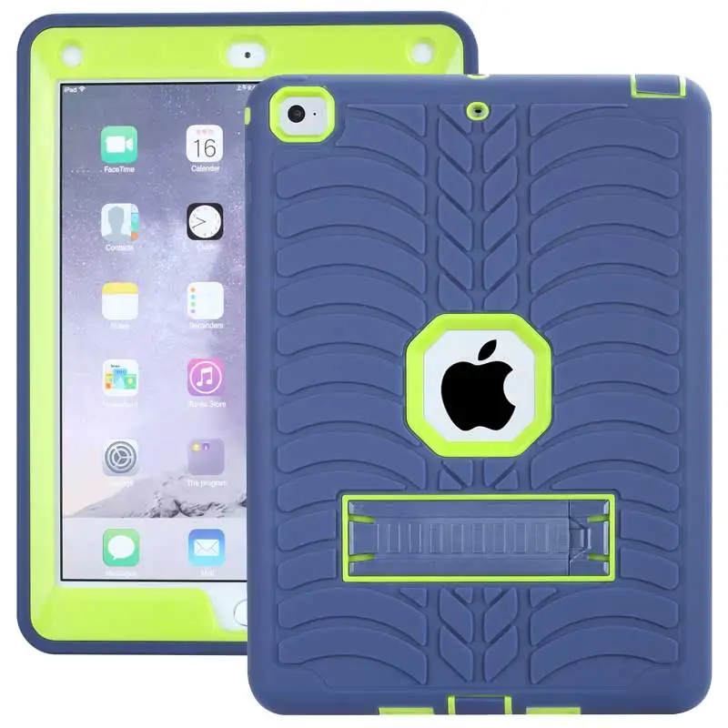 Защитный силиконовый чехол с рисунком шин для iPad 9 7 дюймов 2017 ударопрочный