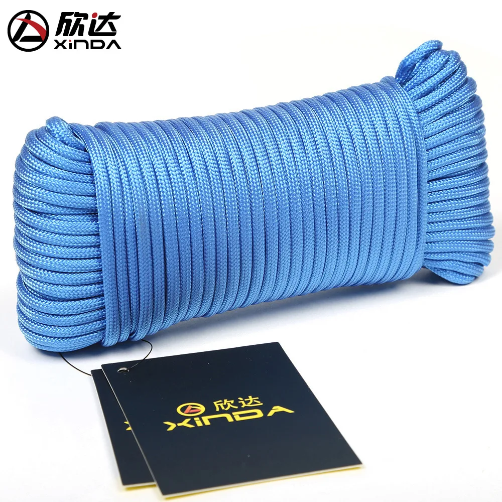 Xinda catch 9 core umbrella rope climbing rescue outdoor auxiliary equipment safety drop 31/ 50 meters | Спорт и развлечения