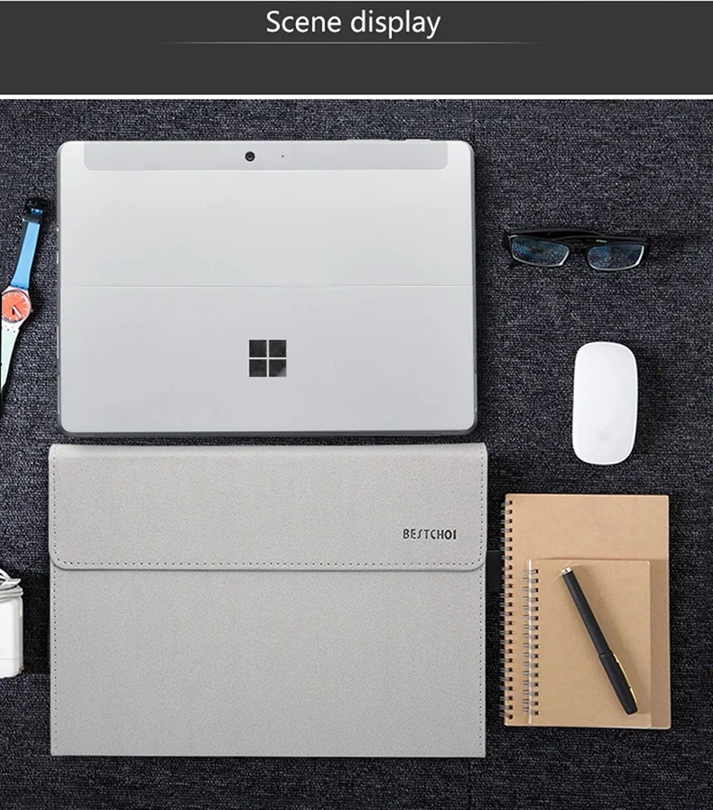Новинка, чехол для ноутбука, планшета, для microsoft Surface Go Pro 6, подставка, держатель для Surface Pro 6, 5, 4, чехол для женщин и мужчин, одноцветная сумка для ноутбука