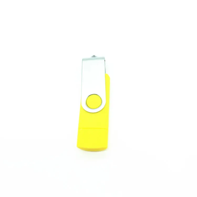 Yellow Двухпортовый смартфон OTG USB флэш-накопитель 64 Гб Флешка 32 ГБ флэш-накопитель карта памяти Флешка для Android Multitul USB драйвер - Цвет: Yellow