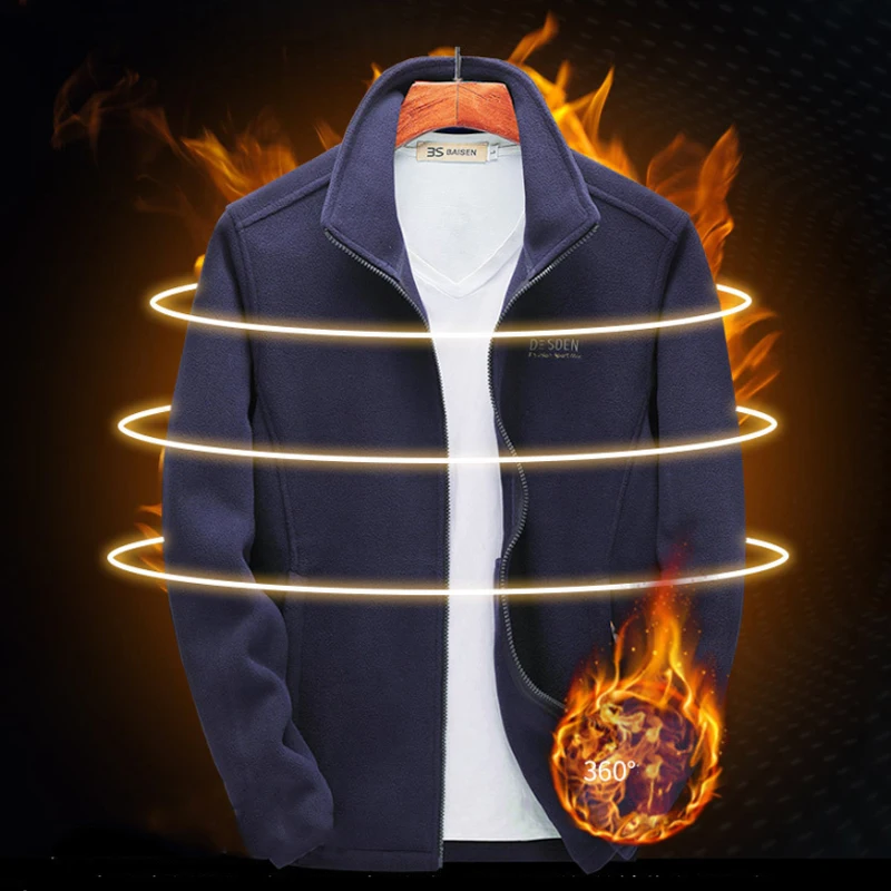 Новинка 2019 Мужская Уличная флисовая куртка для походов демисезонная