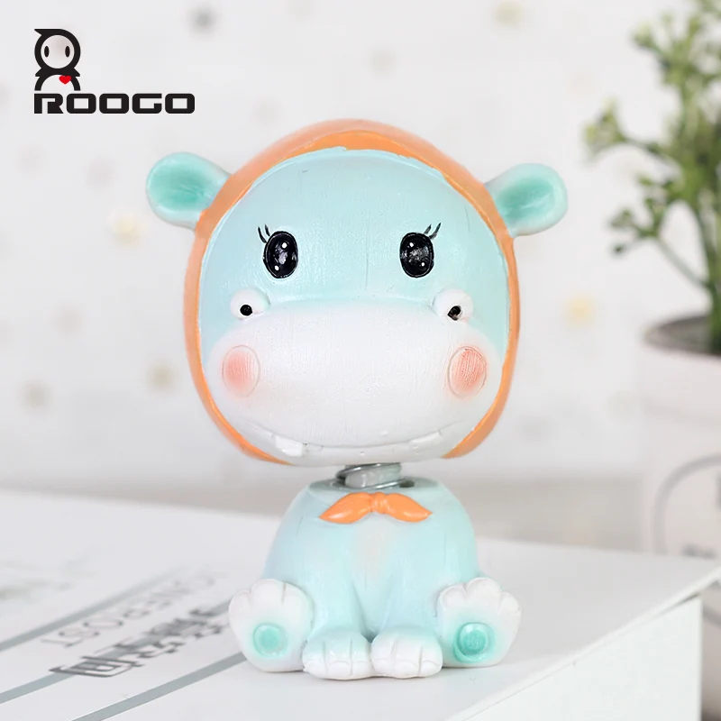 

Roogo Cute Baby Animal Series Home Decoration Accessories Resin Figurine Anime Figures Toy Gift For Children Desktop Ornament