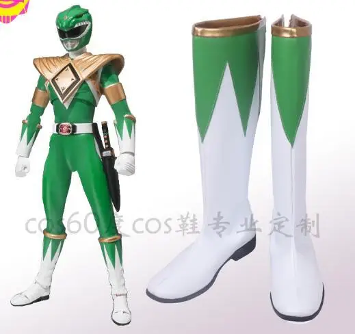 Ботинки для косплея Burai Dragon Ranger Zyuranger Аксессуары костюма Хэллоуина обувь белого и