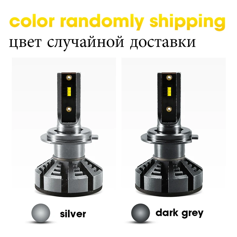 Hlxg 2 шт. 12 В H7 Led с Philips чипов 12000LM Мини Размер 72 W/set bombillas led h7 Фары Лампы 6000 К белый 24