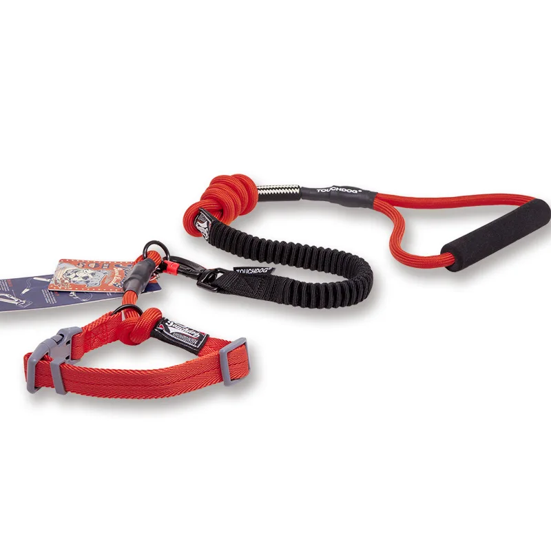 Large dog elastic traction rope eight kinds of color choose match at length 120 cm high strength plastic buckles safe durable |